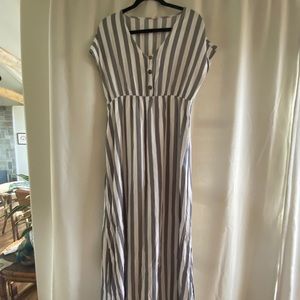 Pinkblush stripped maternity maxi dress